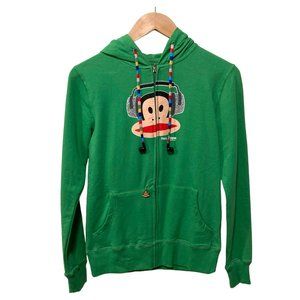 Paul Frank Monkey Vintage Hoodie with Built-In Ear Buds - Size S